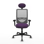 PIQUERAS Y CRESPO Silla de oficina Zulema con Mecanismo Sincro, Morado y Gris
