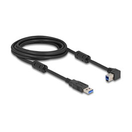 DeLOCK Cable USB 3.2 Gen 1 Tipo-A a Tipo-B 90° Izquierdo 3 m