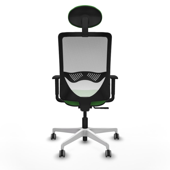 PIQUERAS Y CRESPO Silla de oficina Zulema Verde y Blanco