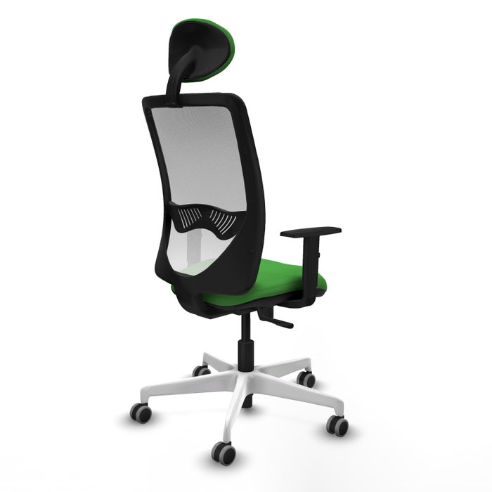 PIQUERAS Y CRESPO Silla de oficina Zulema Verde y Blanco