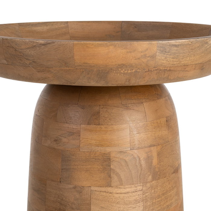 Ixia Mesita Natural de Madera de Mango para Salón