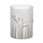Ixia Portavelas Decorativo de Cristal Gris-oro 15 x 15 x 20 cm