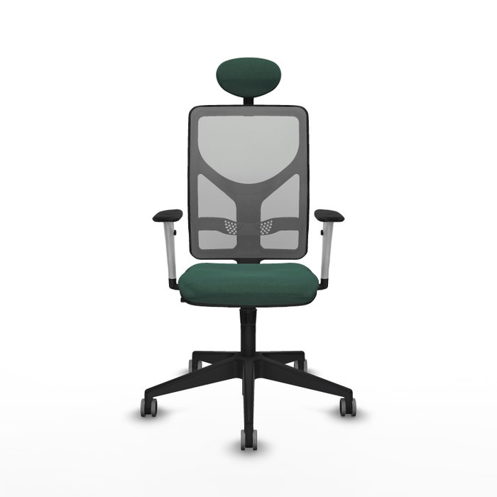 PIQUERAS Y CRESPO Silla de oficina Motilla con mecanismo Sincro, Verde botella y Gris PIQUERAS Y CRESPO Silla de oficina Motilla con mecanismo Sincro, Verde botella y Gris