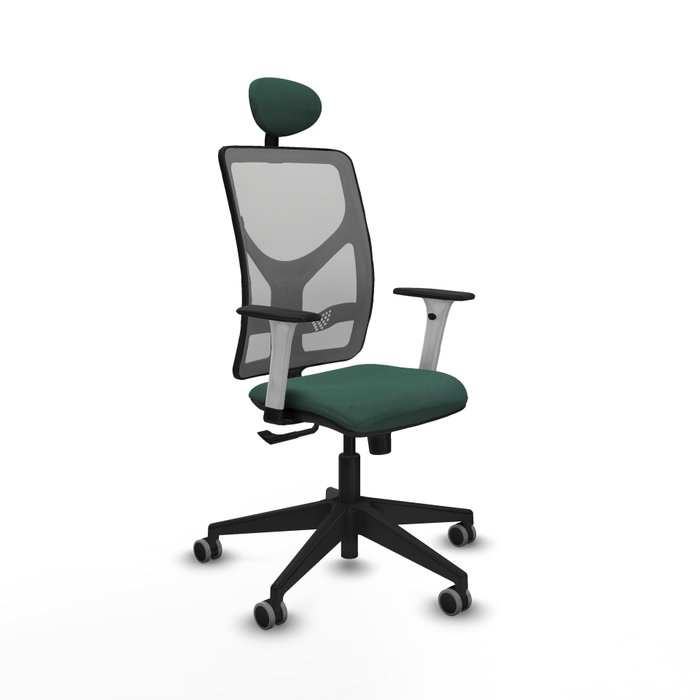 PIQUERAS Y CRESPO Silla de oficina Motilla con mecanismo Sincro, Verde botella y Gris PIQUERAS Y CRESPO Silla de oficina Motilla con mecanismo Sincro, Verde botella y Gris