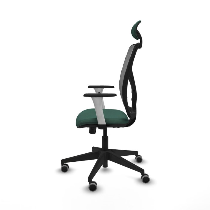 PIQUERAS Y CRESPO Silla de oficina Motilla con mecanismo Sincro, Verde botella y Gris PIQUERAS Y CRESPO Silla de oficina Motilla con mecanismo Sincro, Verde botella y Gris