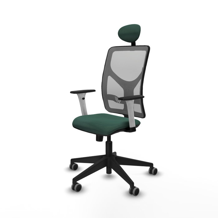 PIQUERAS Y CRESPO Silla de oficina Motilla con mecanismo Sincro, Verde botella y Gris PIQUERAS Y CRESPO Silla de oficina Motilla con mecanismo Sincro, Verde botella y Gris