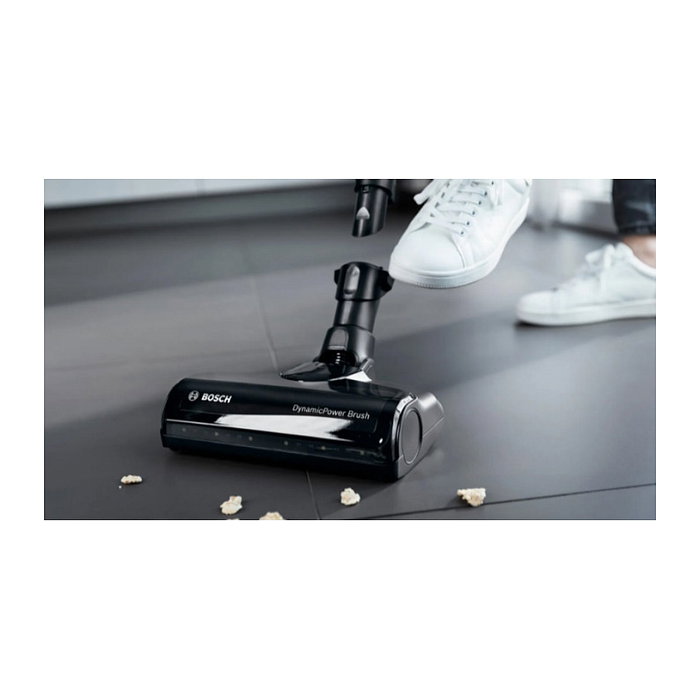 Bosch BSS71125AH Aspiradora Escoba 2 en 1 Sin Bolsa, para Secar, Negro/Azul, Batería 18V, 35 Min Autonomía, 82 dB