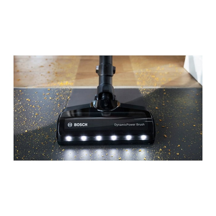 Bosch BSS71125AH Aspiradora Escoba 2 en 1 Sin Bolsa, para Secar, Negro/Azul, Batería 18V, 35 Min Autonomía, 82 dB