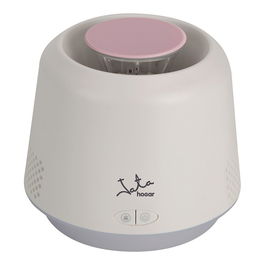 Jata Hogar - Atrapa Mosquitos con Lámpara LED UV Portátil, 6W para Interior, USB, Depósito Lavable, Radio de Acción 50 m², 110-220V, Ø11x11 cm