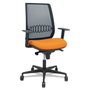 Piqueras Y Crespo Silla Alares Sincro Malla Negra y Asiento Naranja