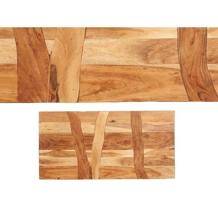 GIFTDECOR Mesa Auxiliar de Madera Trama 120 x 60 x 48 cm