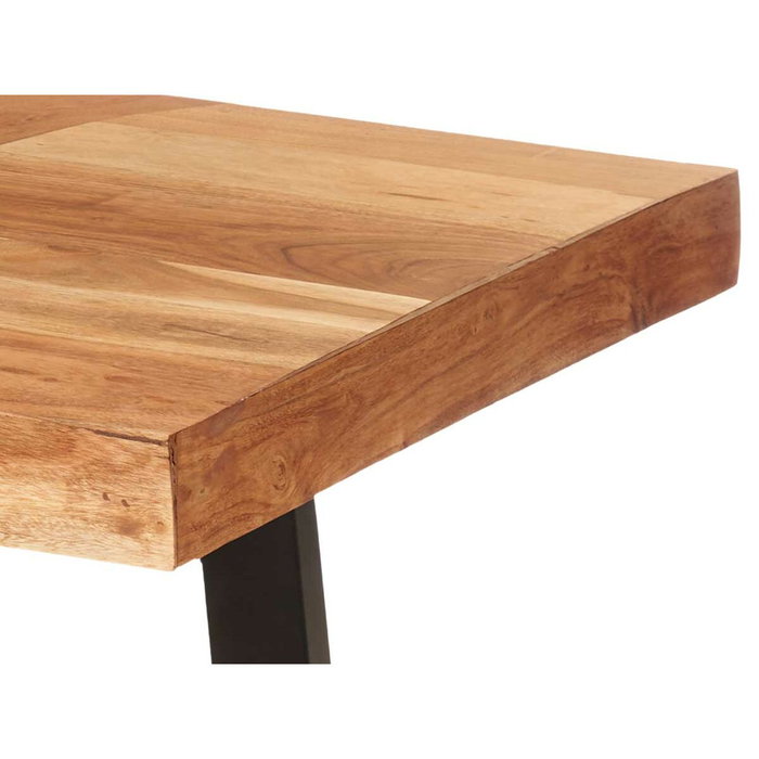 GIFTDECOR Mesa Auxiliar de Madera Trama 120 x 60 x 48 cm