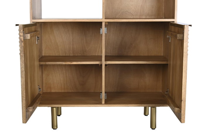 DKD Home Decor Estanteria Natural Dorado 90 x 40 x 180 cm DKD Home Decor Estanteria Natural Dorado 90 x 40 x 180 cm