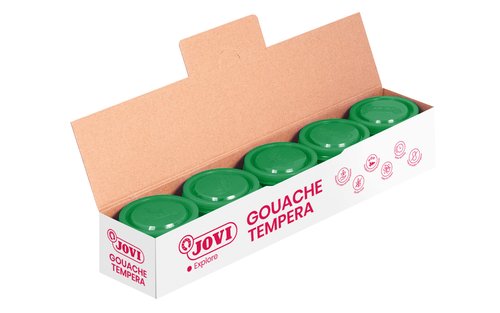 Jovi Témpera escolar verde medio 35 ml (pack de 5) SKU: B19ZAM8MTY Jovi Témpera escolar verde medio 35 ml (pack de 5) SKU: B19ZAM8MTY