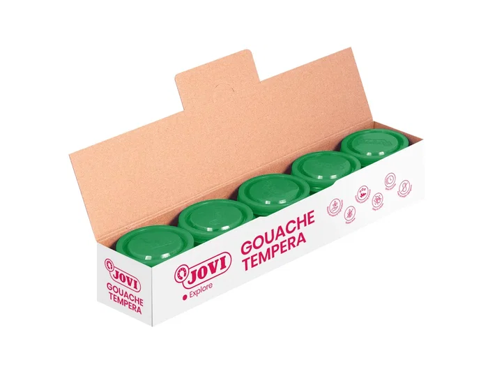 Jovi Témpera escolar verde medio 35 ml (pack de 5) SKU: B19ZAM8MTY Jovi Témpera escolar verde medio 35 ml (pack de 5) SKU: B19ZAM8MTY