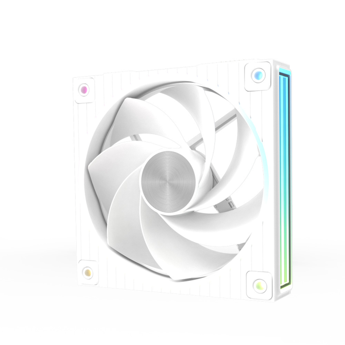 Zalman ZM-DF120R A3 Ventilador 120mm Blanco - 2300 RPM, 34.5 dB, Rodamiento de Bolas, PWM 4 Pines, Pack 1 Unidad