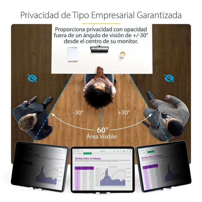 StarTech.com Filtro de Privacidad para iPad Pro 12.9" 3ra Gen+ - Protector Antirreflejos Mate con Reducción Luz Azul hasta 51% y Soporte Táctil - 129IP-PRIVACY-SCREEN