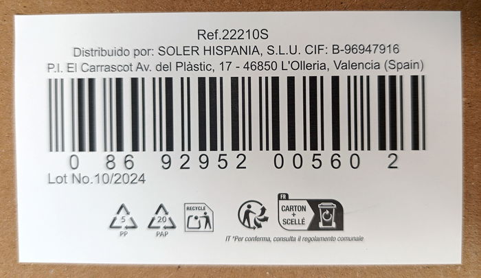 Lav Set 6 Copas Vino Blanco 200 cc (4 Cajas)