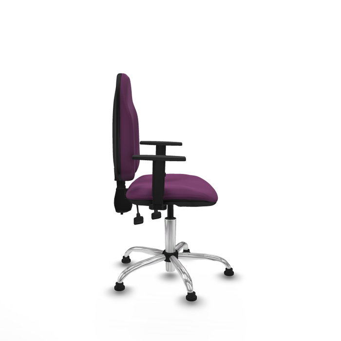PIQUERAS Y CRESPO Silla de oficina Algarra Morada con mecanismo de contacto permanente PIQUERAS Y CRESPO Silla de oficina Algarra Morada con mecanismo de contacto permanente