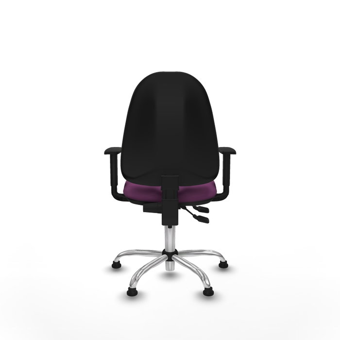 PIQUERAS Y CRESPO Silla de oficina Algarra Morada con mecanismo de contacto permanente PIQUERAS Y CRESPO Silla de oficina Algarra Morada con mecanismo de contacto permanente