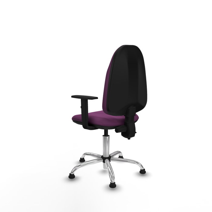 PIQUERAS Y CRESPO Silla de oficina Algarra Morada con mecanismo de contacto permanente PIQUERAS Y CRESPO Silla de oficina Algarra Morada con mecanismo de contacto permanente
