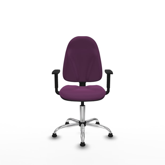 PIQUERAS Y CRESPO Silla de oficina Algarra Morada con mecanismo de contacto permanente PIQUERAS Y CRESPO Silla de oficina Algarra Morada con mecanismo de contacto permanente