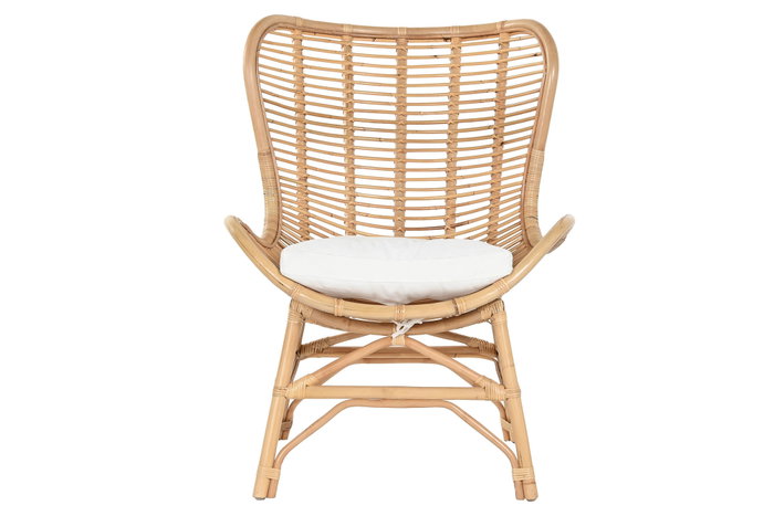 DKD Home Decor Silla de Bambú y Ratán Natural DKD Home Decor Silla de Bambú y Ratán Natural