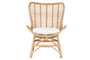 DKD Home Decor Silla de Bambú y Ratán Natural