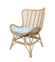 DKD Home Decor Silla de Bambú y Ratán Natural