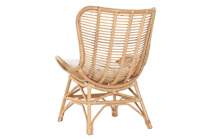 DKD Home Decor Silla de Bambú y Ratán Natural DKD Home Decor Silla de Bambú y Ratán Natural