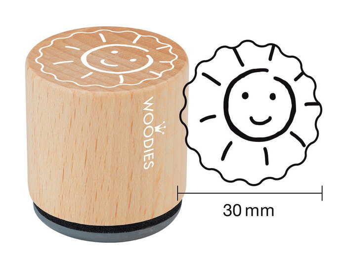 Woodies Sello de madera y caucho modelo 2 (33x30mm) Woodies Sello de madera y caucho modelo 2 (33x30mm)