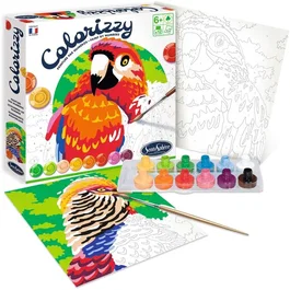 Sentosphere Pintura por Números Colorizzy Pájaros con Acuarelas - Juego Creativo para Niños a Partir de 8 Años - SEN3373910045018