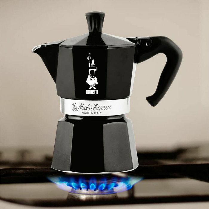 Bialetti Moka Express 3TZ Negra, 3 Tazas