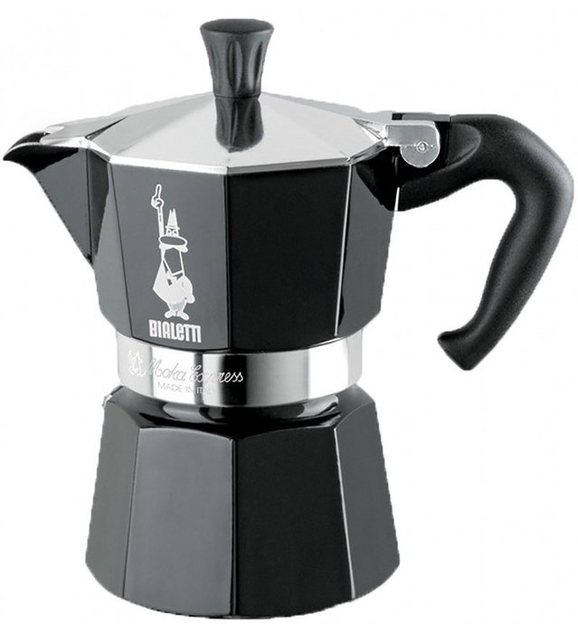 Bialetti Moka Express 3TZ Negra, 3 Tazas