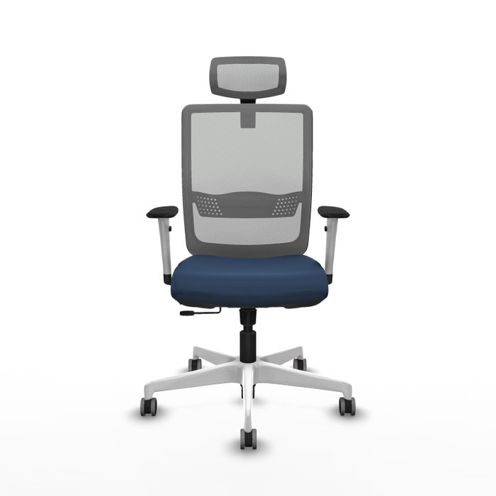 PIQUERAS Y CRESPO Silla de oficina Haches Azul marino y Gris PIQUERAS Y CRESPO Silla de oficina Haches Azul marino y Gris