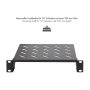 LogiLink Estante en voladizo 10 pulgadas 200 mm 1U negro