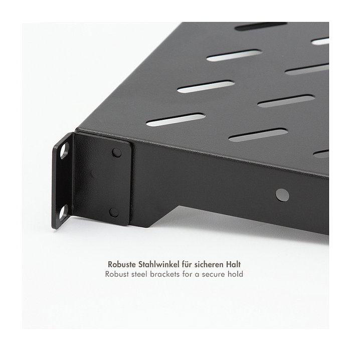 LogiLink Estante en voladizo 10 pulgadas 200 mm 1U negro LogiLink Estante en voladizo 10 pulgadas 200 mm 1U negro