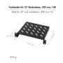 LogiLink Estante en voladizo 10 pulgadas 200 mm 1U negro