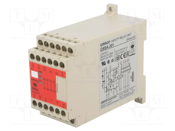OMRON G9SA-301-24 Relé de Seguridad 24VAC/24VDC OMRON G9SA-301-24 Relé de Seguridad 24VAC/24VDC