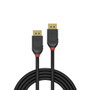 Lindy Cable DisplayPort 2.1 0.5m Black Line Negro