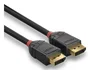 Lindy Cable DisplayPort 2.1 0.5m Black Line Negro