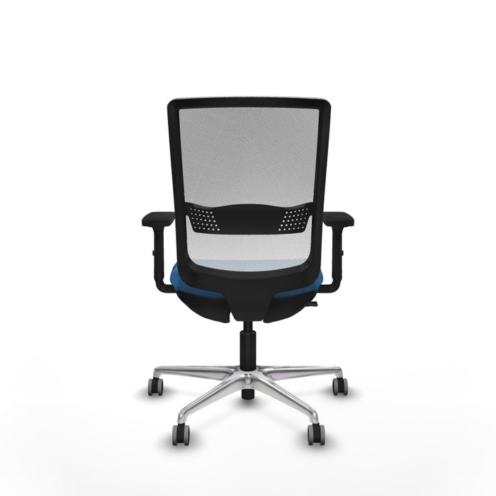 PIQUERAS Y CRESPO Silla de oficina Haches Azul claro y Blanco