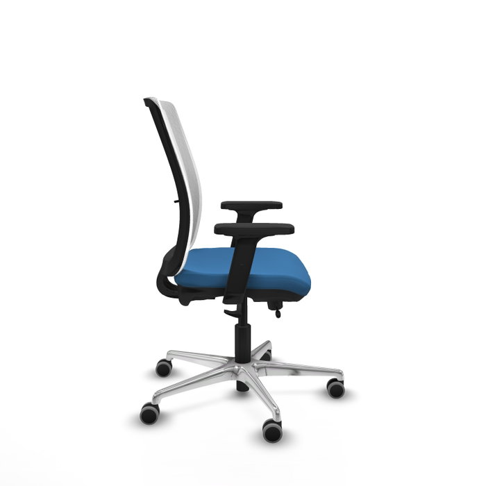 PIQUERAS Y CRESPO Silla de oficina Haches Azul claro y Blanco