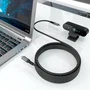 Aisens A107-0991 Cable USB-C 3.2 Gen 1 (USB 3.1) 5Gbps Macho a Macho, Carga Rápida PD 3.0 60W, Transmisión 4K 60Hz, Thunderbolt 3 Compatible, 7 Metros, Negro