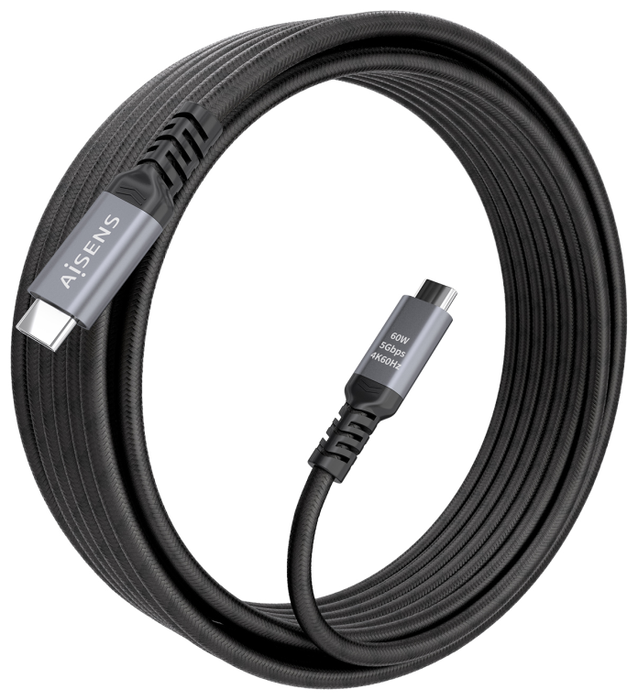 Aisens Cable USB 3.2 Gen 1 Tipo-C a Tipo-C A107-0991 7m Negro Aisens Cable USB 3.2 Gen 1 Tipo-C a Tipo-C A107-0991 7m Negro