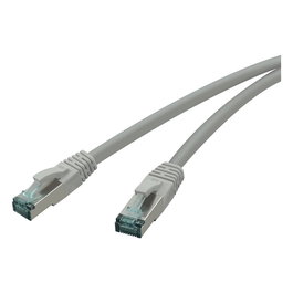 RED Cable Patch Cat6a S/FTP 3 m Gris, AWG 27/7, 2x RJ-45 Macho Blindado, Oro, 10 GbE, Conector Recto - 2713-13-0029