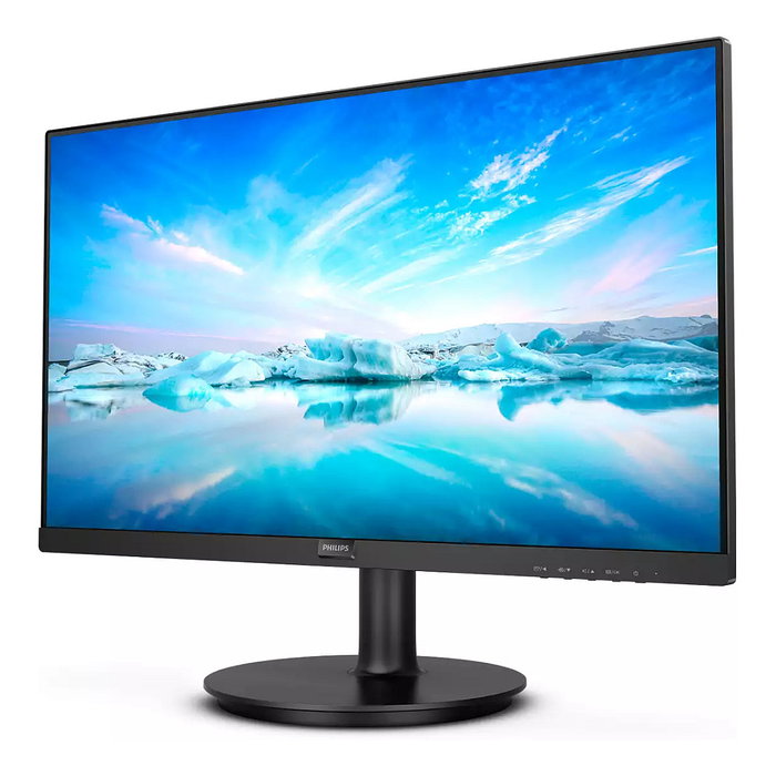 Philips 222V8LA/00 Monitor 21.5 Pulgadas (54.6 cm) Full HD 1920x1080 VA 75Hz, HDMI 1.4, DisplayPort 1.2, Low Blue Light, Flicker Free, Negro