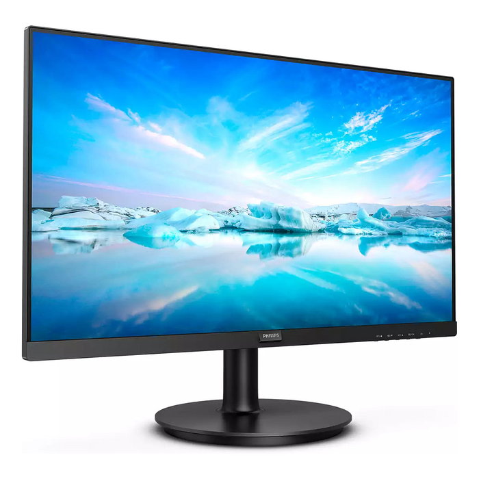 Philips 222V8LA/00 Monitor 21.5 Pulgadas (54.6 cm) Full HD 1920x1080 VA 75Hz, HDMI 1.4, DisplayPort 1.2, Low Blue Light, Flicker Free, Negro