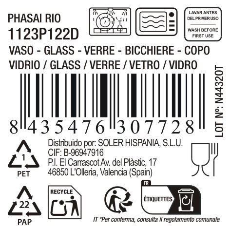 La Mediterranea Vaso Phasai Rio 350ml