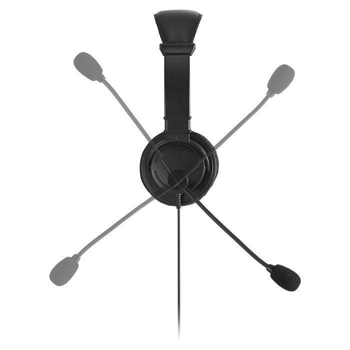 Kensington Auriculares USB-C con Micrófono, Alámbrico, Llamadas/Música, Diadema, Negro